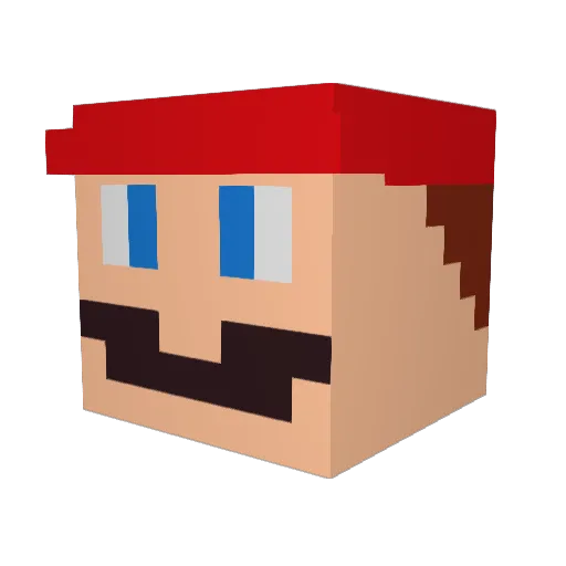MildKratz Minecraft avatar head, 3D render