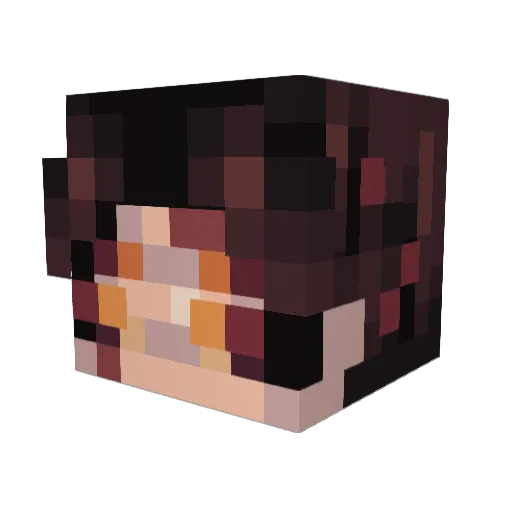 MildMannerZ Minecraft avatar head, 3D render