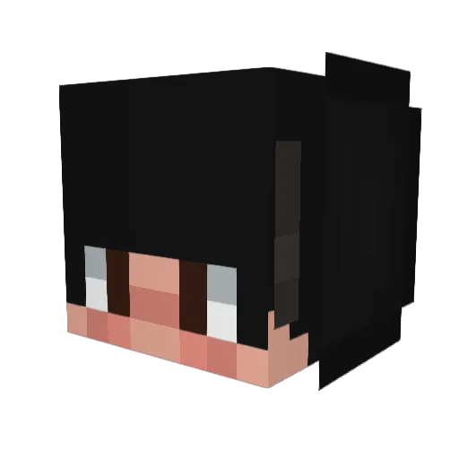 Mildlyfatgiraffe Minecraft avatar head, 3D render
