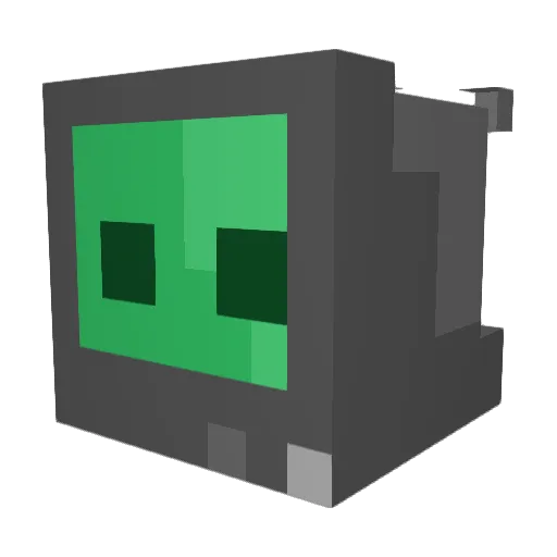 Mildwin Minecraft avatar head, 3D render