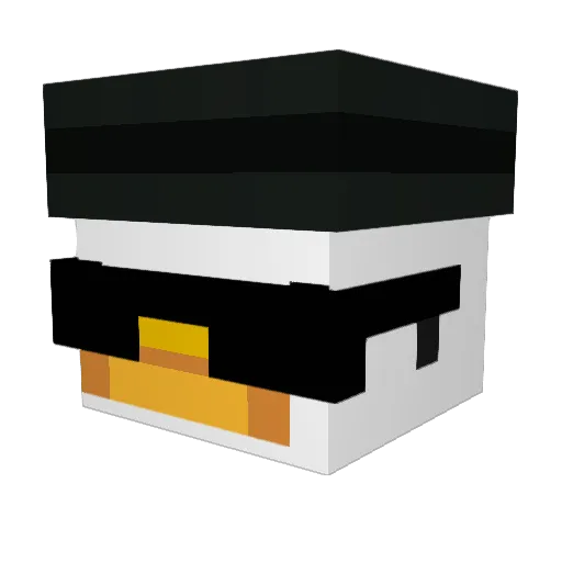 Mile442 Minecraft avatar head, 3D render