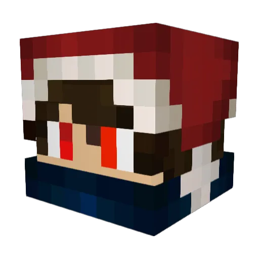 Milek2054_ Minecraft avatar head, 3D render