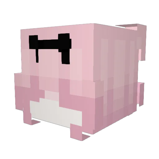 Milena59 Minecraft avatar head, 3D render
