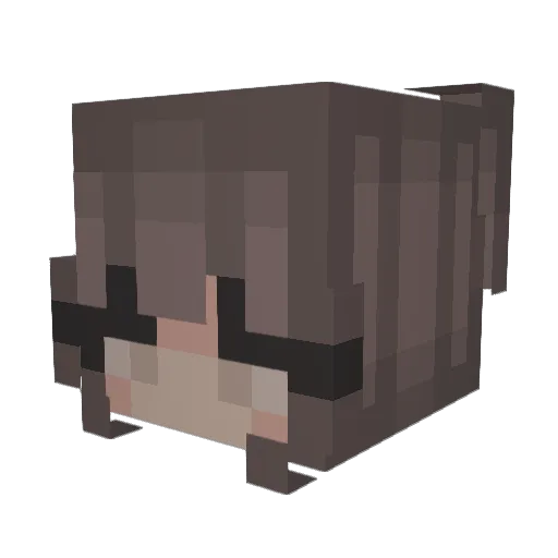 Milena_aa Minecraft avatar head, 3D render