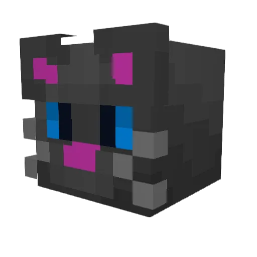 Mileomileo Minecraft avatar head, 3D render