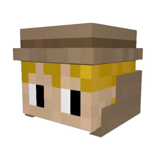 Milep5 Minecraft avatar head, 3D render