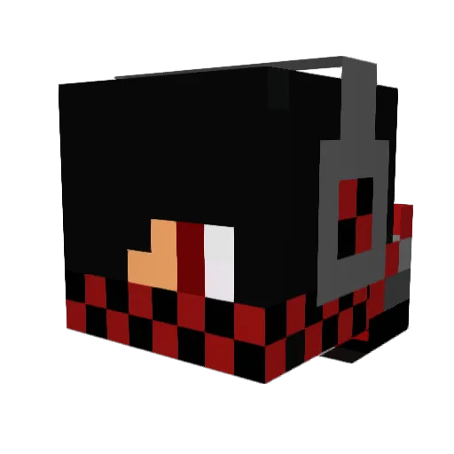 Miles7622 Minecraft avatar head, 3D render
