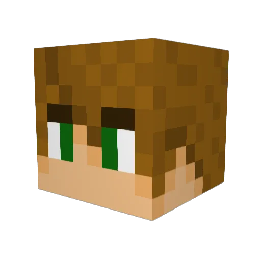 Miles9797 Minecraft avatar head, 3D render
