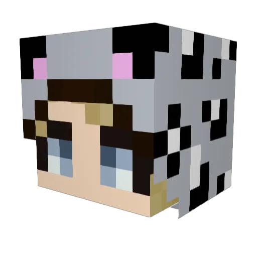 MilesCLM2007 Minecraft avatar head, 3D render