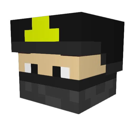 MilesH Minecraft avatar head, 3D render