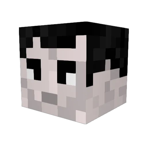 MilesHimself Minecraft avatar head, 3D render