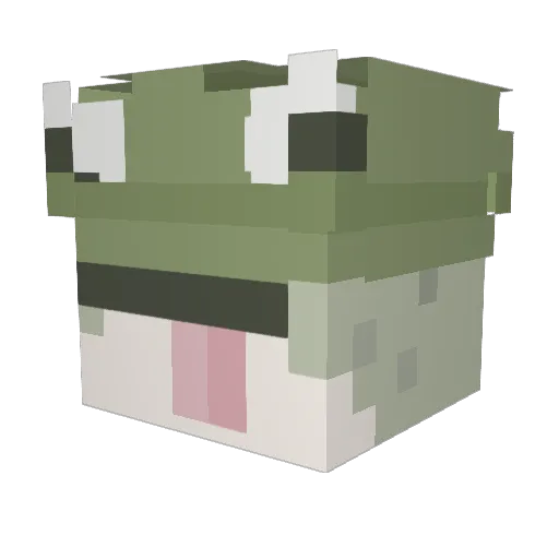 MilesIsle Minecraft avatar head, 3D render