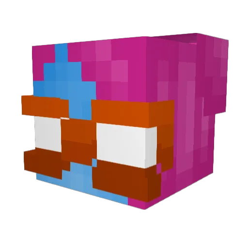 MilesMontana Minecraft avatar head, 3D render