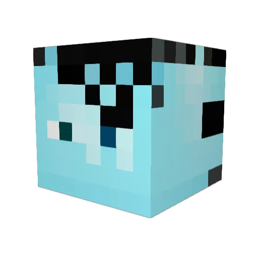 Miles_Kurozawa Minecraft avatar head, 3D render