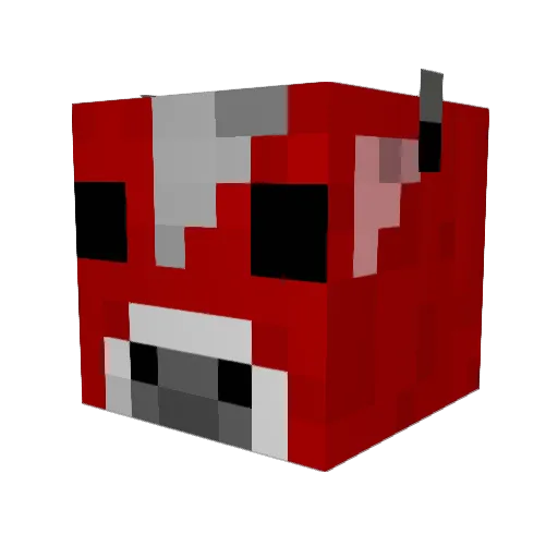 Milestones Minecraft avatar head, 3D render