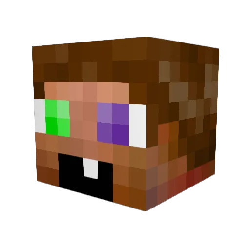 Miley41 Minecraft avatar head, 3D render