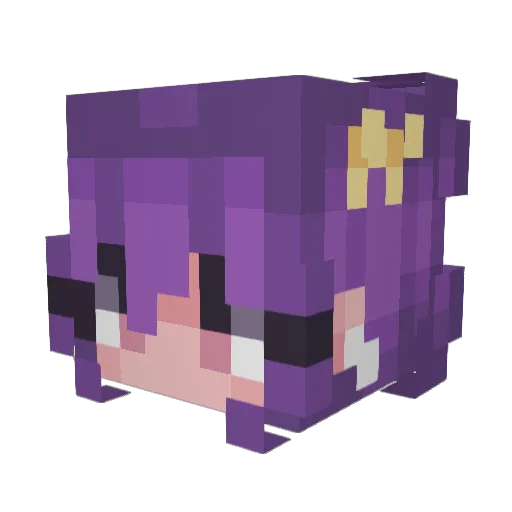 Miley515 Minecraft avatar head, 3D render