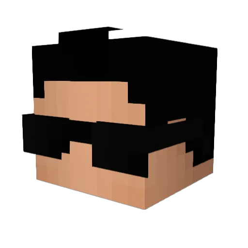 MileyCyrus Minecraft avatar head, 3D render