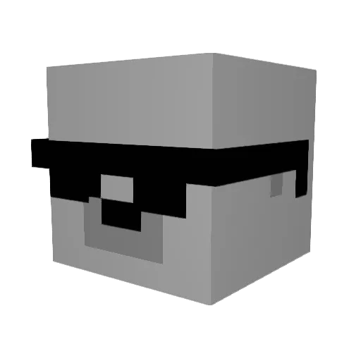 Milez496 Minecraft avatar head, 3D render