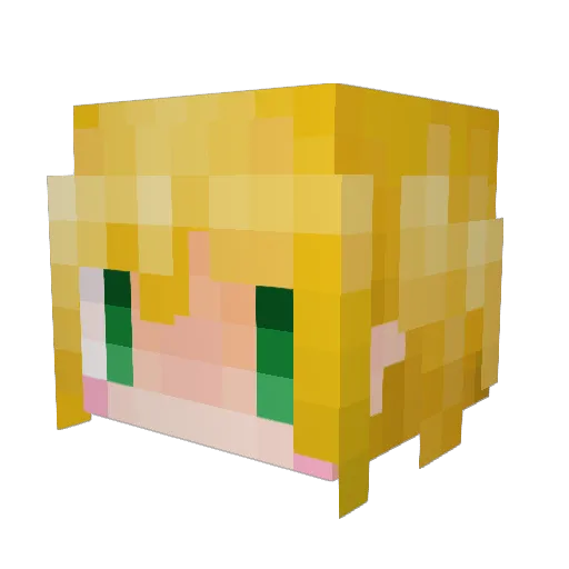 Mili0084 Minecraft avatar head, 3D render