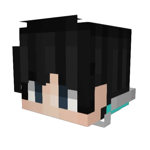 Milicey Minecraft avatar head, 3D render
