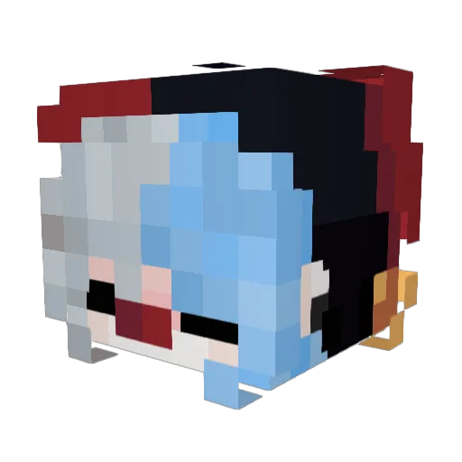 Milim_4335 Minecraft avatar head, 3D render