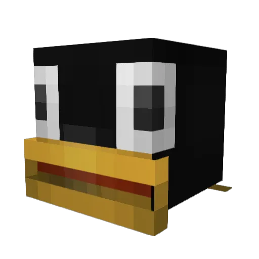 Milinoski Minecraft avatar head, 3D render