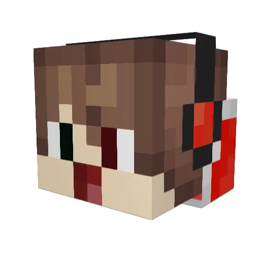 Milirium Minecraft avatar head, 3D render