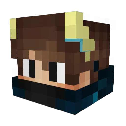 Milisav_BB Minecraft avatar head, 3D render