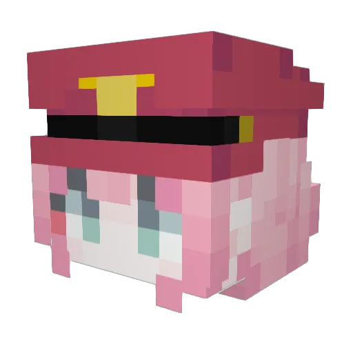 MilitantGorilla Minecraft avatar head, 3D render