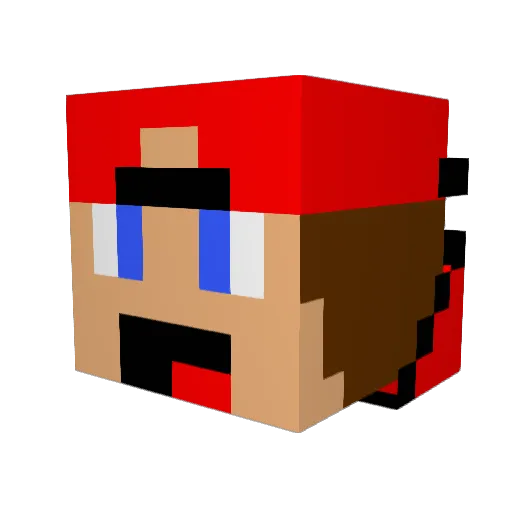 MilitarGam3r Minecraft avatar head, 3D render