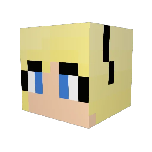 MilitaryKid435 Minecraft avatar head, 3D render