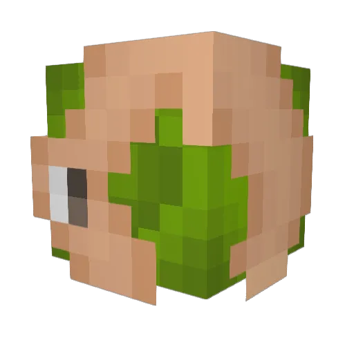 MilitaryOctobot Minecraft avatar head, 3D render
