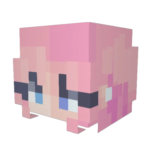 Militiia Minecraft avatar head, 3D render
