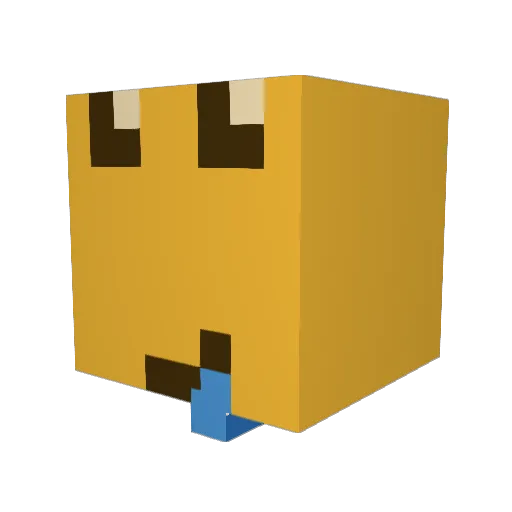 MilkAndMocha Minecraft avatar head, 3D render