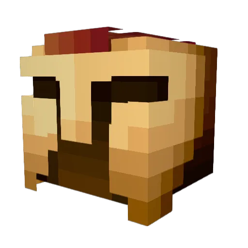 MilkBruhShake Minecraft avatar head, 3D render