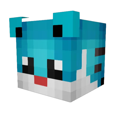 MilkChocolate10 Minecraft avatar head, 3D render
