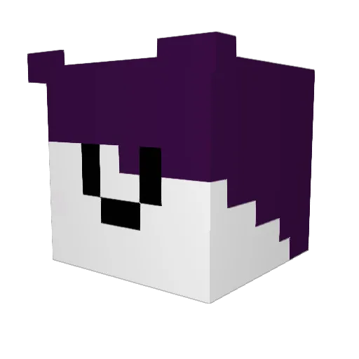 MilkCream_ Minecraft avatar head, 3D render