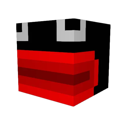 MilkDrinkr Minecraft avatar head, 3D render