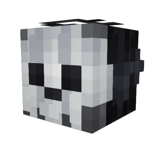 MilkJugMaid Minecraft avatar head, 3D render