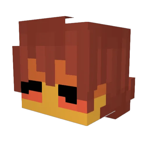 MilkJunk Minecraft avatar head, 3D render