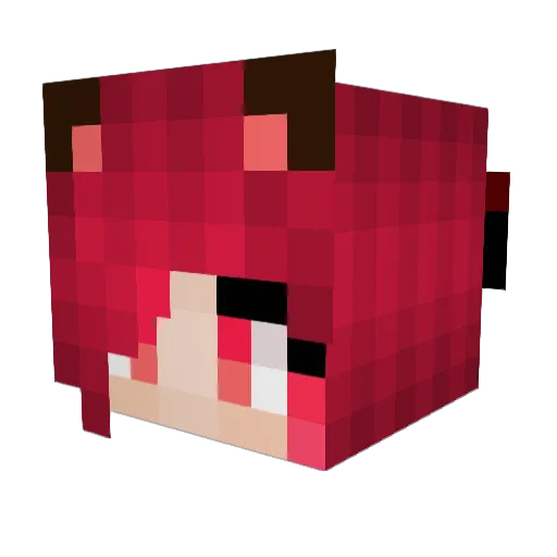 MilkMissiles Minecraft avatar head, 3D render