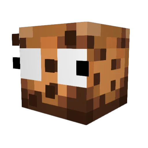 MilkMister Minecraft avatar head, 3D render