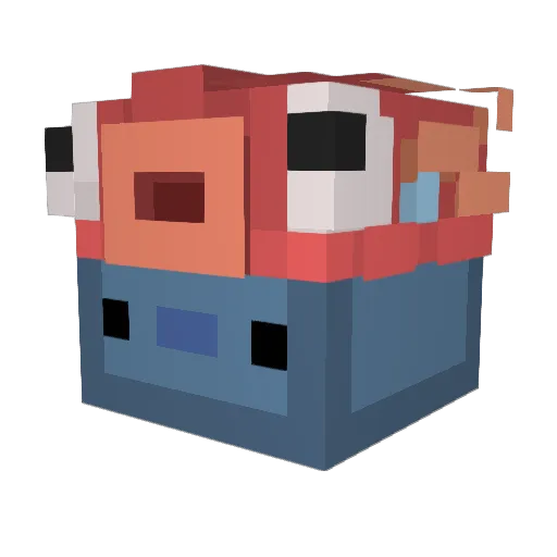 MilkOfJug Minecraft avatar head, 3D render
