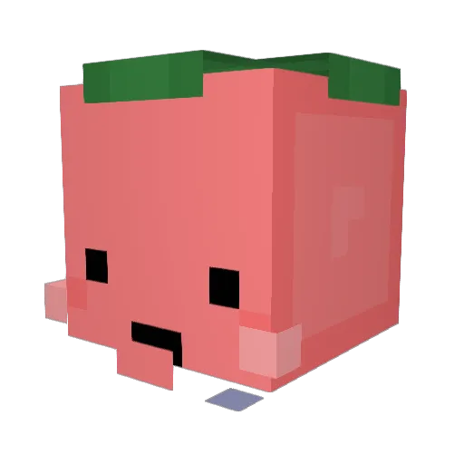 MilkPunches Minecraft avatar head, 3D render