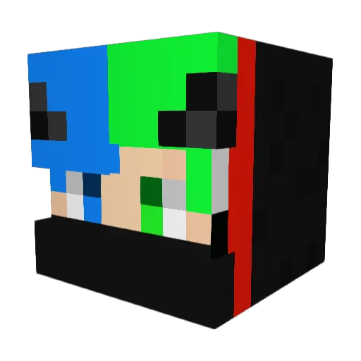 MilkShake12345 Minecraft avatar head, 3D render