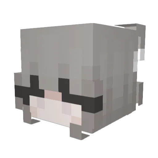 MilkTeaYa Minecraft avatar head, 3D render
