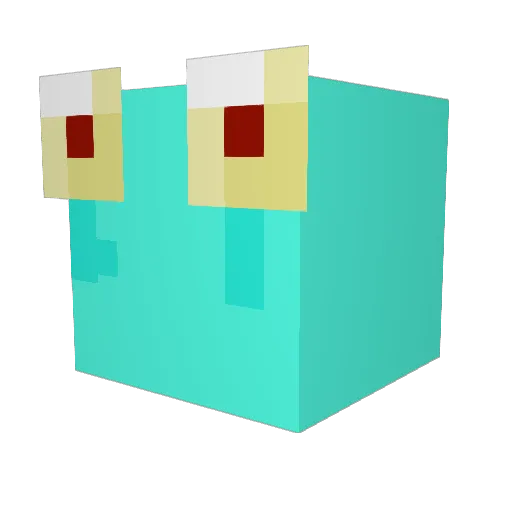 MilkToad47 Minecraft avatar head, 3D render