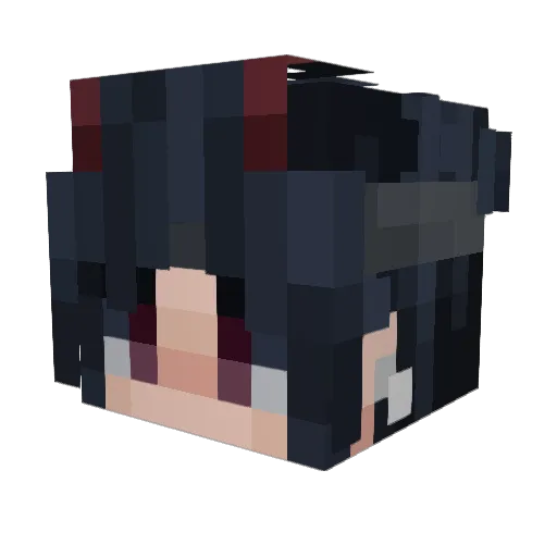 Milk_2114 Minecraft avatar head, 3D render