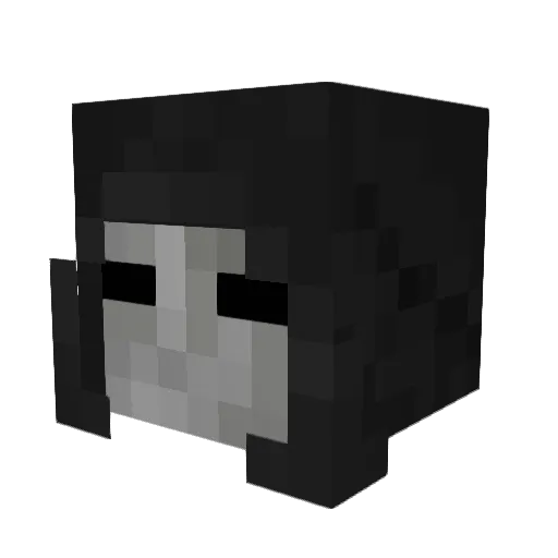 Milk_Dudzz Minecraft avatar head, 3D render